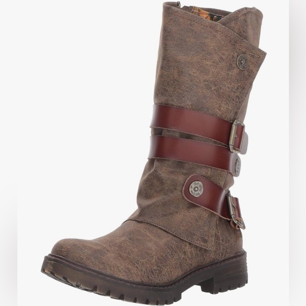 Blowfish Malibu Rider Moto Boots | Buckle Strap Vegan Boots | Size 7 - Picture 4 of 15